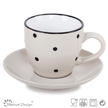 Erope Ceramic Bulk Tea Cup and Saucer